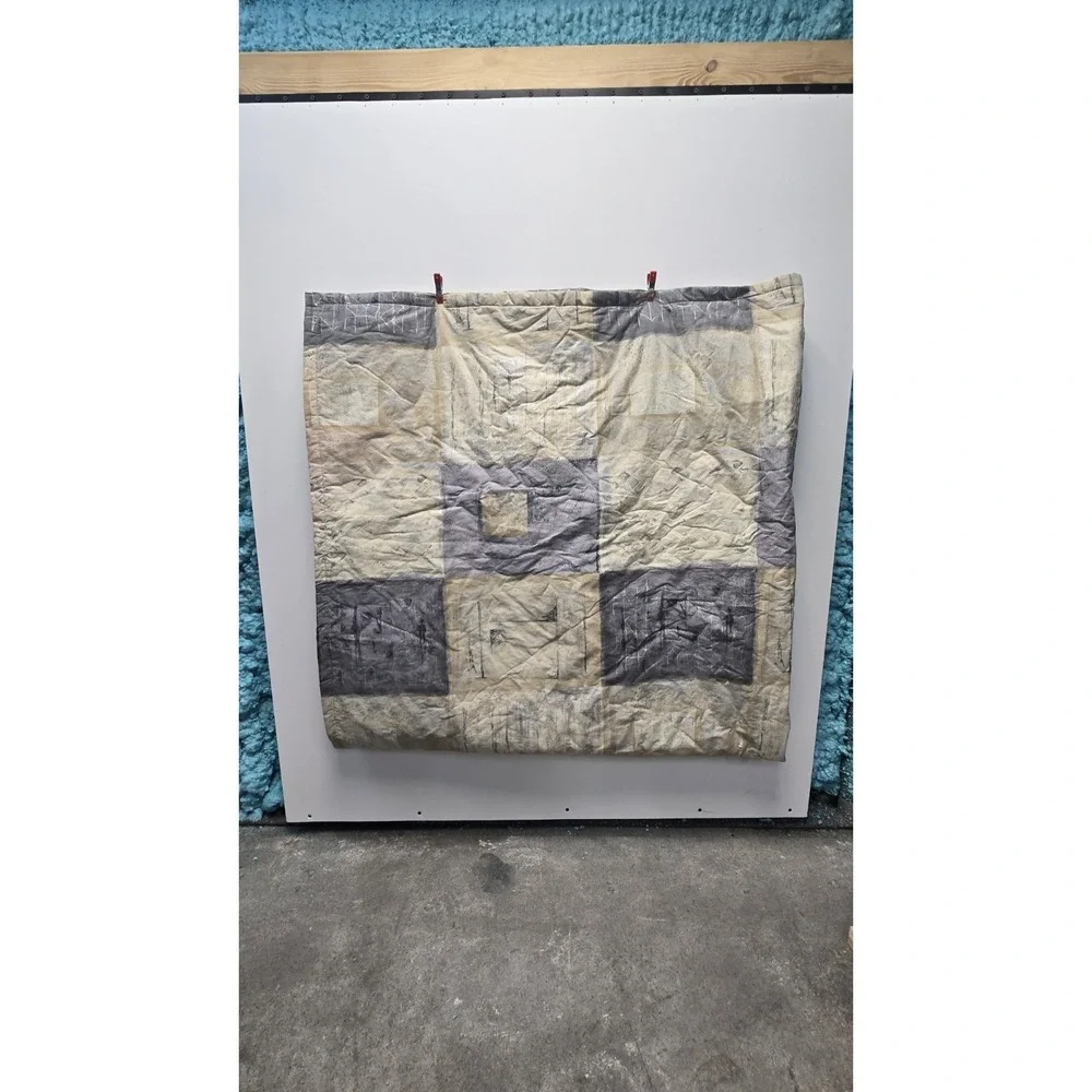 Patchwork Quilt Top Homemade - Picture 6 of 9